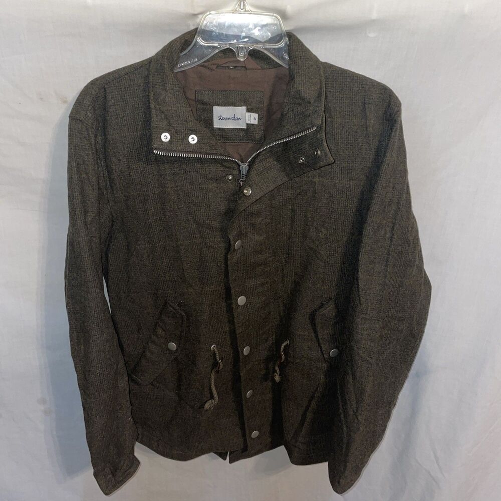 Steven Alan Men’s Comfort Jacket Size Small Brown Wool Blend Outdoors Chic